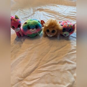 2/30$ Ty Multicolor 4 Stuffed Animal Set